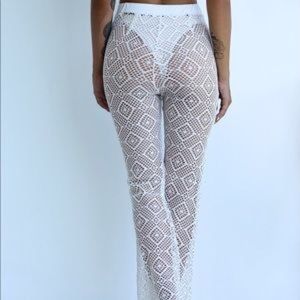 Kira Swim Isla Beach Cover Up Pants White